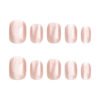 JP3269-Pink Perfection French Toes: Viral Cat Eye Glam in Minutes ✨ (Reusable, Short & Sweet!)​