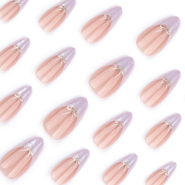 O1CN01NBwszx2NGHvpRmrS7_!!4234819935-0-cib JP3634-Valentine’s French Tip Press Ons | Pearl Nude & Bow Reusable