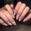 JP3905-SUMMER MARBLE BLOOMS: Reusable French Almonds | Carrara Cool Meets Mediterranean Wildflowers ​​Stuck in Salon While Summer Escapes? Wear Effortless Riviera Elegance.​