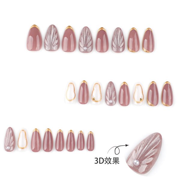 O1CN01NibNCJ2NGHywv6cuO_!!4234819935-0-cib JP3787-Luxe French Cat Eye Press-Ons with 3D Shells | Reusable Salon Nails in Minutes