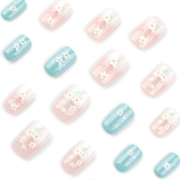O1CN01NrysFi2NGHyytDSJR_!!4234819935-0-cib JP3945-Ethereal French Ombré Press-Ons with 3D Florals | Medium-Length Salon Nails
