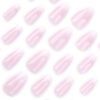 JP3568-Soft Blush Ombre Almond Press On Nails | Reusable French Fade Manicure (Waterproof)  ​​Subtitle:​​ Effortless Luxury for Everyday Elegance – Salon-Grade Ombre in 8 Minutes Flat ✨  ​​(Hero image showcasing nails in soft pink-to-white gradient on almond-shaped tips)​