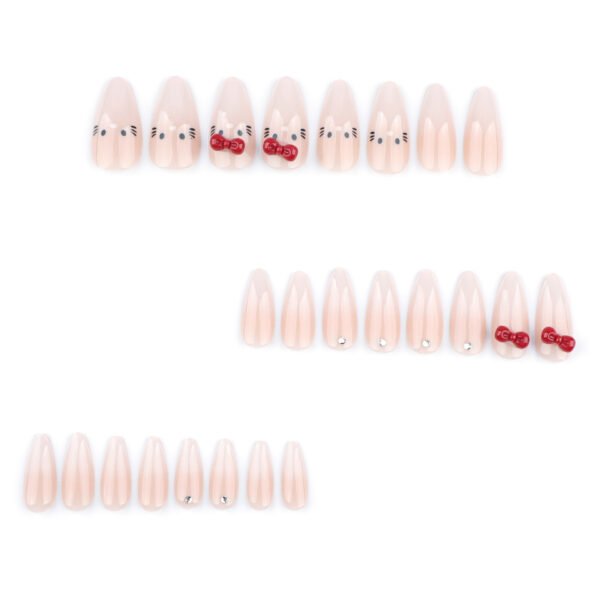 O1CN01OOWbry2NGHxTmmsTE_!!4234819935-0-cib JP3598-Sweet Escape Almond Tips: Salon-Grade Press-Ons with 3D Bows & Blissful Gradient