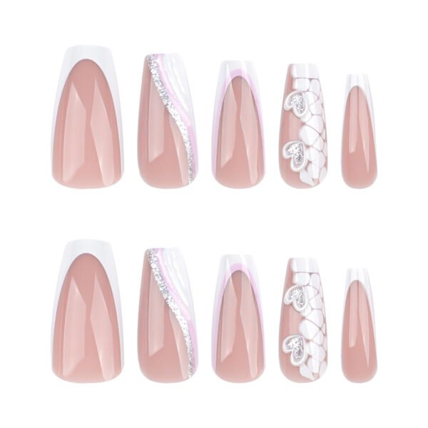 O1CN01Ou6gzt2NGHw0WkJmS_!!4234819935-0-cib JP3686-Minimalist Edge French Tips: Reusable Snake Print Nails ✨ (Salon Chic, Zero Damage)