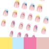 JP3963-Adorably Juicy: Fruity Short & Sweet Press-On Nails (Reusable & Waterproof!)