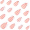 JP3768-Heartbeat French Tips: Reusable Press-Ons with 3D Love & Salon-Free Glam​