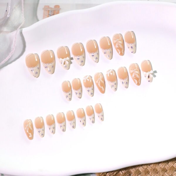 O1CN01PQb4K22NGHyOUdSKf_!!4234819935-0-cib JL0671- Effortless French Elegance: Reusable Almond Short Press On Nails with Silk Bow Design (Waterproof & Salon-Quality) Get a 15-Minute Salon Gel Manicure at Home – Zero Damage, Endless Charm