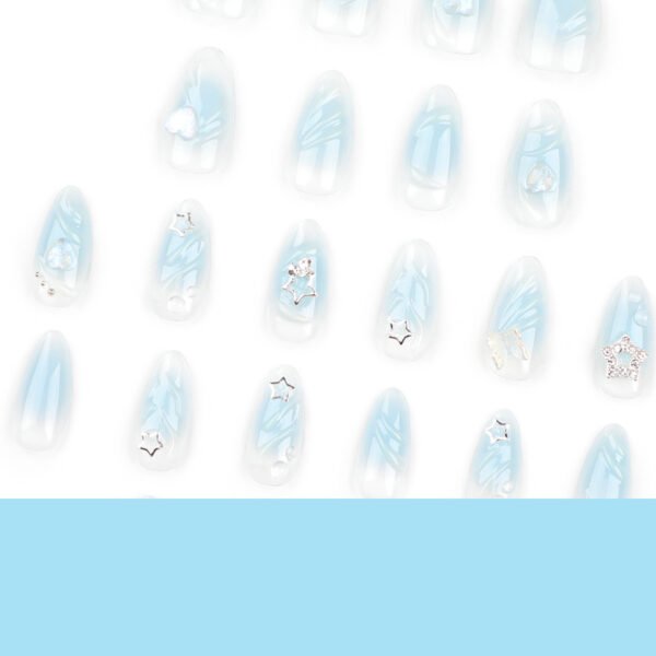 O1CN01PR0dan2NGHsH274JE_!!4234819935-0-cib JP3335-Ocean Dream 3D French Almond Press-On Nails New Watercolor Blue Ombré with Floating Hearts & Stars – Salon-Quality 3D Art in Minutes