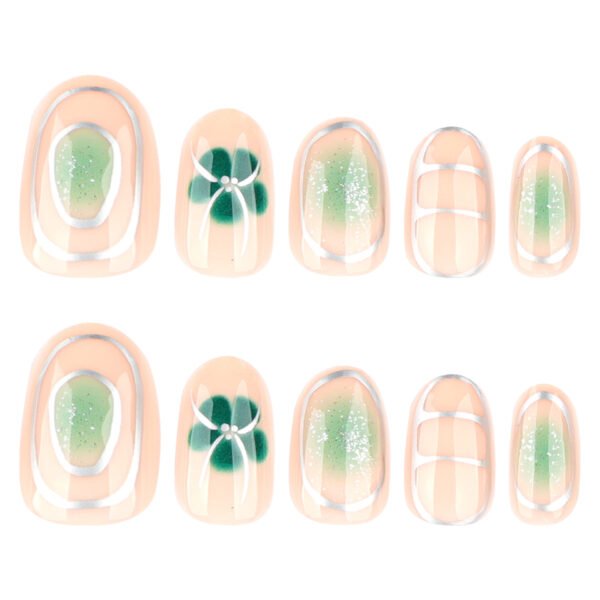 O1CN01PW1se12NGHzFJNSLi_!!4234819935-0-cib JP3993-Emerald Summer Dream: Watercolor French Almond Press-Ons with Botanicals Salon-Worthy Nails in 90 Seconds? Oui.