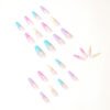 JP1123-Ultimate French Ballet Cloud Press-On Nails: Waterproof, Reusable & Rainbowed Perfection Unlock Effortless Elegance – Salon Results in 3 Minutes. Perfect for Dancers, Busy Queens & Dreamers
