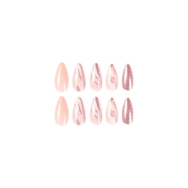 O1CN01Q36tcn2NGHju43DzL_!!4234819935-0-cib JP2362-Nude French Almond Press Ons with Rose Gold Sparkle ✨ Salon Glam in 5 Minutes, Zero Damage | Reusable & Waterproof (For the Woman Who Demands Effortless Elegance. Nails That Kiss Light, Not Your Wallet.)