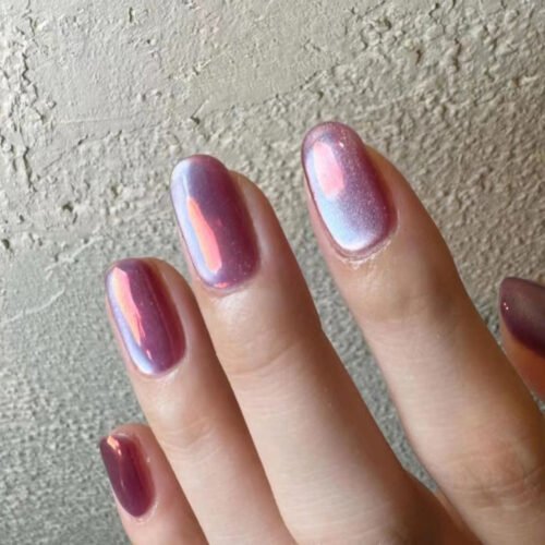 JP3240-💫 Insta-Famous Nails in 5 Mins? Meet Your New Secret Weapon: Chrome French Cat Eye Press-Ons!