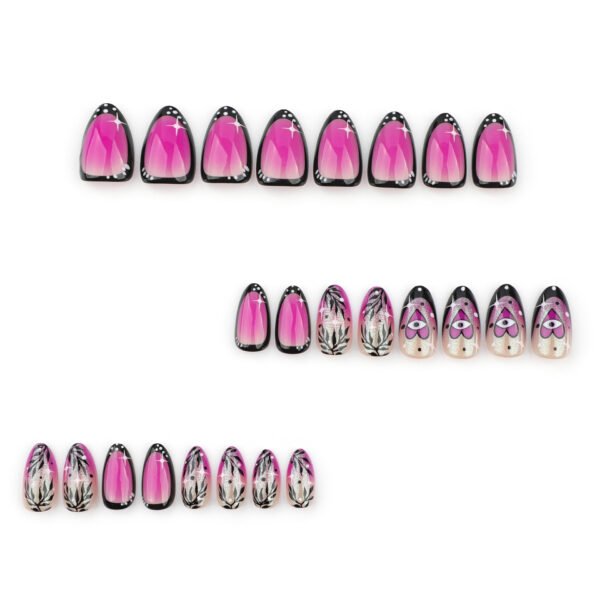 JP3612-Your Secret to Salon-Worthy Ombré French Tips: Reusable Almond Nails ✨