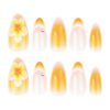 JL0677-Effortless French Elegance: 3D Floral Almond Press-On Nails (Reusable & Waterproof) ​​Ditch Salon Damage. Rediscover Joy in 90-Second Luxury.​
