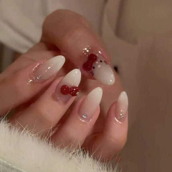 O1CN01Sr34jF2NGHxTIahDY_!!4234819935-0-cib JP3598-Sweet Escape Almond Tips: Salon-Grade Press-Ons with 3D Bows & Blissful Gradient