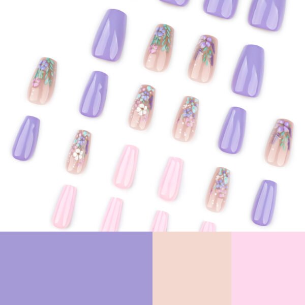 O1CN01TC06ts2NGHwsCJrqu_!!4234819935-0-cib JP3722-Elegant French Ballet Press-Ons: Reusable 3D Floral Nails - Waterproof & Effortless