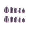 JP3253-💜 Taro Purple French Toes: Viral Lavender Cat Eye Shimmer ✨ (Reusable Short & Sweet Magic)