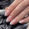 JP3568-Soft Blush Ombre Almond Press On Nails | Reusable French Fade Manicure (Waterproof)  ​​Subtitle:​​ Effortless Luxury for Everyday Elegance – Salon-Grade Ombre in 8 Minutes Flat ✨  ​​(Hero image showcasing nails in soft pink-to-white gradient on almond-shaped tips)​