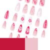 JP3838-Watercolor French Press-Ons: Salon Artistry Without the Wait (Reusable & Waterproof!) ​​Your Nails, Your Silent Poetry​