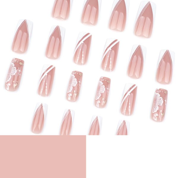 O1CN01UdlQho2NGHxPSiNYf_!!4234819935-0-cib JP3765-Summer’s Secret: Effortless French Tip Press-Ons with 3D Florals & Waterproof Freedom