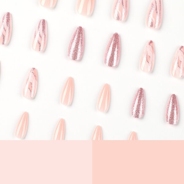 O1CN01UnTifC2NGHjnwt1LG_!!4234819935-0-cib JP2362-Nude French Almond Press Ons with Rose Gold Sparkle ✨ Salon Glam in 5 Minutes, Zero Damage | Reusable & Waterproof (For the Woman Who Demands Effortless Elegance. Nails That Kiss Light, Not Your Wallet.)