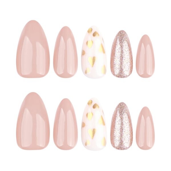 O1CN01VPDkFy2NGHvzLTwxe_!!4234819935-0-cib JP3689-Instant Diamond French Tips? Effortless Almond Nails with Hidden Hearts (Reusable & Waterproof)