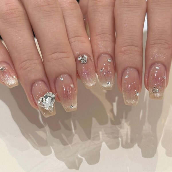 O1CN01VkfDn42NGHmVrLbOq_!!4234819935-0-cib JP2651-✨ Ethereal Pink Moon Magic: Love-Infused Crystal Cat Eye French Tips