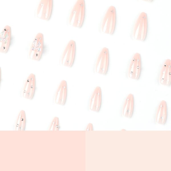 O1CN01WOeN412NGHkVZP7KI_!!4234819935-0-cib JP2417-Crystalline French Tip Press On Nails: Icy Bows, Silver Stardust & Waterproof Magic – Your Secret to Effortless Luxe (Salon-Worthy Nails, Minus the Drama. Be Dazzling in 5 Minutes Flat!)