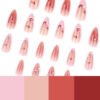 JP3824-Rouge Fantasy Press-Ons: Flirty Kiss Marks Meet French Elegance 💋✨ ​​(Smudge-Proof Lip Art • Reusable 5x • Applies in 10 Mins)​