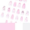 JP3888-✨ ICONIC SPARKLE ALMONDS: Reusable Glam French Tips | Hearts, Bows & Dazzle Salon-Free ​​Salon Rhinestones Crumbling? Dominate Dazzle in 9 Minutes.​