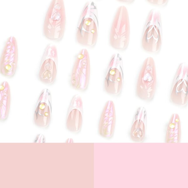 O1CN01WoufzN2NGHpQgqefr_!!4234819935-0-cib JP2950🍑 Peach Mermaid Kisses: 3D Heart & Caviar Bead French Press Ons (Salon Smasher) - Waterproof & Reusable 💖 TikTok’s Obsession: 2-Minute Underwater Fairycore for Pool Parties & Summer Flings
