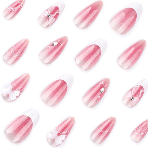 O1CN01Y9XVoP2NGHymgbnuD_!!4234819935-0-cib JP3779-Blush French Cat Eye Nails | Salon-Quality Bow Press Ons (Reusable Almond Shape)