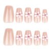 JL0670-Moonbeam Ballet Press On Nails | 3D Pearlescent Blossoms Reusable Short Almond Radiance – Waterproof Temptation