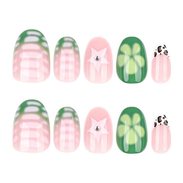 O1CN01ZrSy1T2NGHy9P9CTC_!!4234819935-0-cib JP3837-Crisp Green French Press On Nails | Summer's Little Fresh Edit Reusable Short Round Mani in 60 Seconds – Pool-Proof Joy