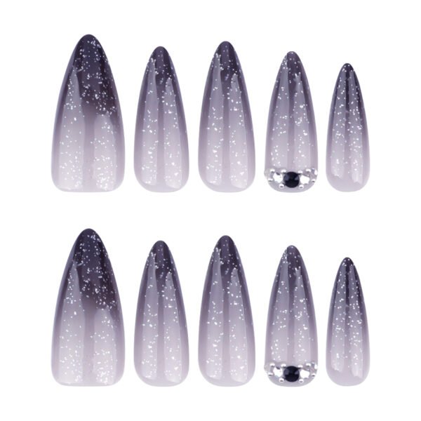O1CN01ZuqvjA2NGHvnG3Xlg_!!4234819935-0-cib JP3590-🔥 Obsidian French Almond Press Ons: Grunge-Goth Glitter ✨ Reusable Y2K Revival Nails | No Salon Jail! (For Rebels Who Crave Chaos & Class. Switch from Boardroom to Moshpit in 30 Seconds.)