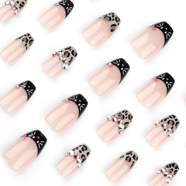 O1CN01aG2oOn2NGHwy34EVc_!!4234819935-0-cib JP3595-Rebel French Tips: Ballet-Length Press-Ons with Leopard Spark & Salon-Free Swagger