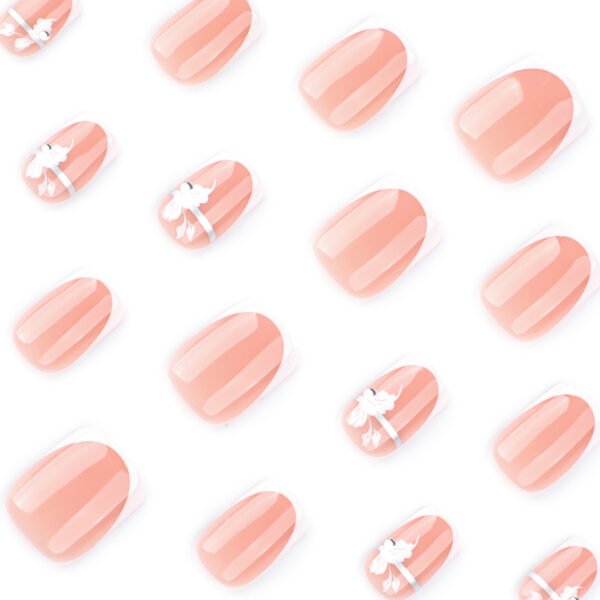 JP3884-Effortless French Florals: Salon-Perfect Toes in 15 Minutes (Reusable & Waterproof!) ​​Step Into Summer With Confidence, Not Salon Appointments​