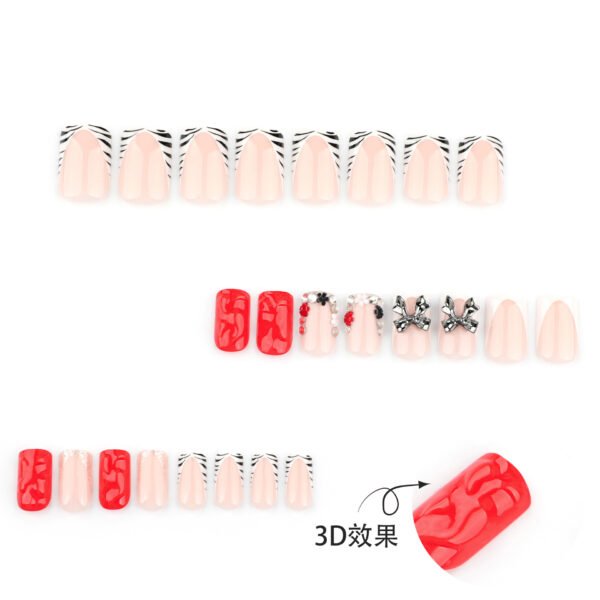 O1CN01aywldj2NGHw2ZZorW_!!4234819935-0-cib JP3653-Unapologetic Glam Press-Ons? Edgy French Zebra & Red Statement Nails (Waterproof & Reusable)