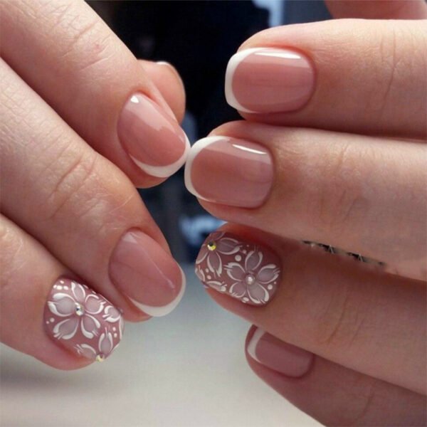 O1CN01bDmCes2NGHxoISY0y_!!4234819935-0-cib JP3829-Pure Summer French Toes: Effortless White Blooms, Zero Salon Drama (Reusable & Waterproof!) Your Perfect Pedicure, Poolside-Ready in 15 Minutes