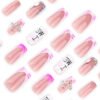 JP3673-Your Galaxy of Glam: Reusable Water Wave & Star French Tips ✨ (Explosive Holographic Glitter + Pink Zebra!)