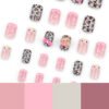 JP3613-Unleash Your Inner Whimsy: Reusable 3D Kitty & Cake French Nails ✨ (Fall-Winter Collection)