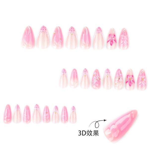 O1CN01c1LjnW2NGHyJObFqW_!!4234819935-0-cib JP3875-Bloom Effortlessly: Spring-Ready Pink Short Nails with 3D Flowers (Reusable & Waterproof!)