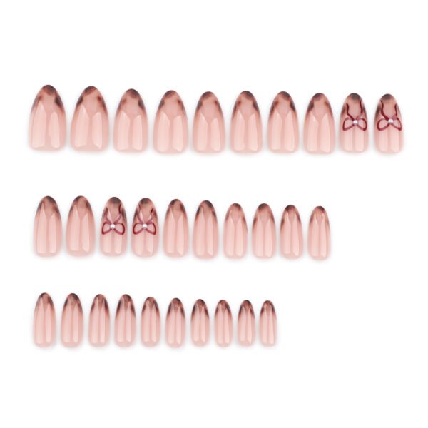 O1CN01cDlSIy2NGHvzHuXeQ_!!4234819935-0-cib GN048-Winter French Tip Press On Nails | Leopard Pearl Almond Short (Reusable)