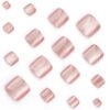 JP3698-Sunbeam Toe Gliders: Reusable Cat-Eye Toenails | Waterproof Square Cut Flash