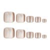 JP3707-Velvety Brown French Cat Eye Toes: Rich Autumn Luxury, Reusable & Effortless! 🍫✨