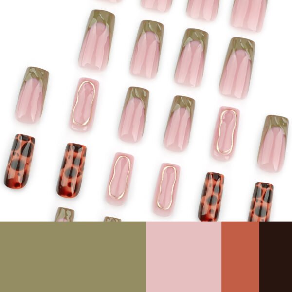O1CN01dPEpLa2NGHvmN6Wd7_!!4234819935-0-cib JP3592-Your Emerald Muse: Reusable Water Wave French Tips w/ Tortoiseshell ✨ (US/UK Top Seller!)