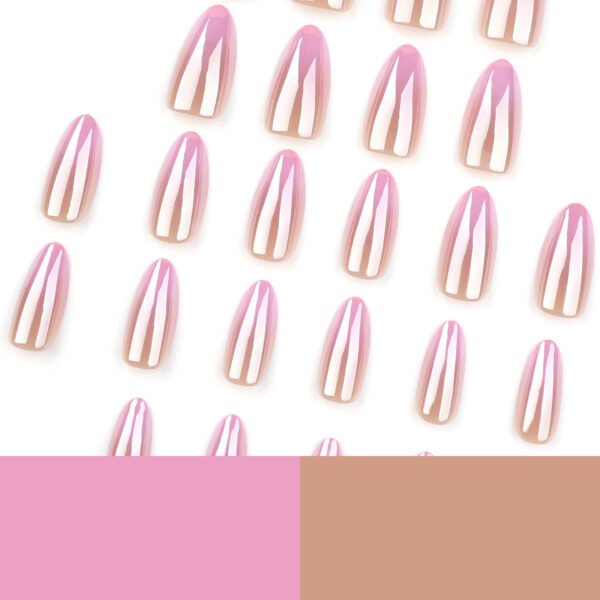 O1CN01dZaFa52NGHuXfkWwJ_!!4234819935-0-cib JP3494-Effortless Elegance: Reusable French Almond Nails w/ 3D Blossoms (Salon Look, Zero Commitment!)