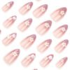 JP3384🌻 ​​​​ Sunburst French Tips: Waterproof Floral Press On Nails with Diamond Dust (5-Min Summer Glow Up)  🌊 ​​ Salon Secret for Beach Babes: Pool-to-Bar Nails That Survive Saltwater, Margaritas & Sunscreen Fingers