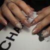 JP3787-Luxe French Cat Eye Press-Ons with 3D Shells | Reusable Salon Nails in Minutes​