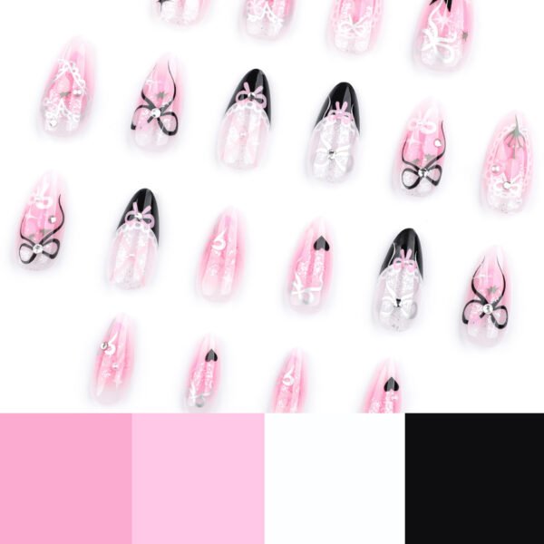 O1CN01fBBHUJ2NGHxgtJAjZ_!!4234819935-0-cib JP3751-Secret Garden Almond Nails: Reusable Press-Ons with Gentle Tulips & Bunny Charm
